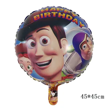 Velikan igrača otroci tory pa ballon 18 inch risanka folija baloni woody Buzz Lightyear rojstni okraski otroci stranka potrebščine, igrače