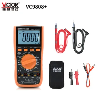 VICTOR VC9806+ VC9808+ 3 1/2 True RMS Digitalni Multimeter 1000V 20A DC AC Voltmeter Ampermeter Induktivnost Frekvenca Tester Meter