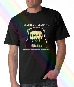 Vintage Marilyn Manson Verjamejo, T shirtT shirt majica s kratkimi rokavi Ženske Moški