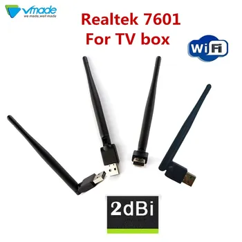 Vmade Mini Wireless usb wifi 7601 2,4 Ghz Brezžična 2dBi wifi adapter za DVB-T2 in DVB-S2 TV BOX Antene WiFI Omrežja WLAN Kartico