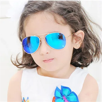 Vroče Otroci Pilotni sončna Očala Fantje Dekleta Odtenki Otrok Očala Otroška sončna Očala Otrok Ogledalo UV400 Oculos De Sol