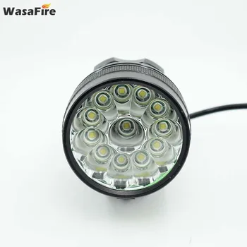 WasaFire 12* T6 LED 2 v 1 Izposoja Smerniki 20000lm Kolesarske Luči Spredaj Glavo Svetilka Kolesarska Svetilka + 18650 Baterija+ Polnilec