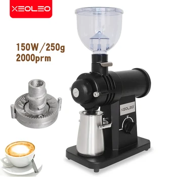 XEOLEO 250W Espresso Kavni mlinček 250 g Električni mlinček za Kavo iz Nerjavečega jekla Ravno whetstone Kave Rezkalni stroj 110/220V