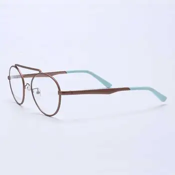 YOUTOP Nov Prihod Moda za Moške Okrogle Očala Trakove iz Nerjavečega Jekla Okvir očal Žensk Kratkovidnost Okvir S7012