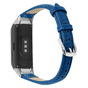 Za Samsung Galaxy fit SM-R370 Pravega Usnja Trak Pasu Šport Watchband Zamenjava fit SM-R370 Manšeta Zapestnica Pasu