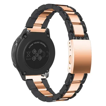 Za Samsung Galaxy Watch Aktivno 40 mm Watch Trak 20 mm, iz Nerjavnega Jekla Smolo Manšeta Trak za Garmin Vivoactive 3/2 Ticwatch