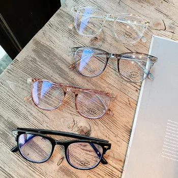 Zilead 2020 Retro Krog Anti-Modra Očala Moda Udobno Branje Očala Pregleden Okvirji Računalnik Očala Brez Polje