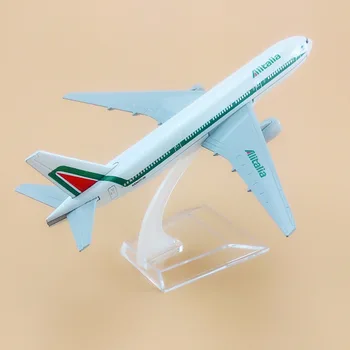 Zlitine Kovin Zraka Alitalia B777 Letalo Model italijanske letalske družbe Boeing 777 Airways Letalo Modela Letala Otroci Darila 16 cm