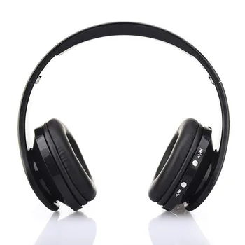 Zložljivi Brezžična tehnologija Bluetooth HI-fi Stereo Slušalke Za Igro Predvajalnik, Slušalke, Prostoročno, Slušalke, Mikrofon Črna