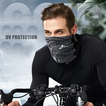 Športih na prostem, Poletni Kolesarski Masko Šal Uv Zaščito Pokrivala Ledu Svile Dihanje Kolo Masko za Moške, ki Teče Kolesarska Ruta