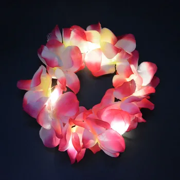Žareče Garland svate Krono Cvet Glavo LED Luči Božič Neon Venec Dekoracijo Svetleče Lase Venci Hairband