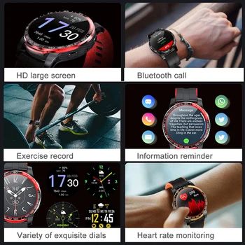 1.3 Palčni Full Zaslon na Dotik Pametno Gledati Moške Srčnega utripa Bluetooth Klic SMS Vreme 30 Dni Pripravljenosti Šport Smartwatch Ženske
