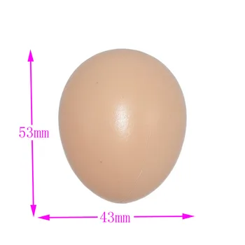100 kos Valilna Jajca Kokoši Rejo Perutnine Simulacije Ponaredek Plastika Umetna Jajca DIY Barvanje Velikonočnih Jajc Izobraževalne Igrače