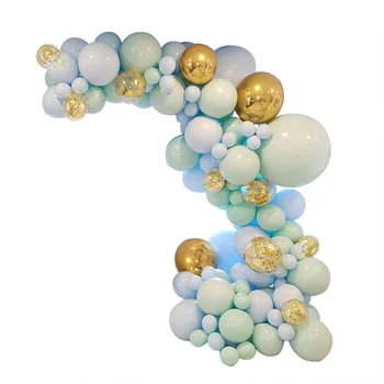126pcs/set Macaron Modra, Pastelno Baloni Garland Arch Kit Konfeti Rojstni dan, Poroko Baby Tuš prazničnega Dekoracijo