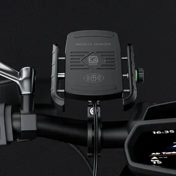 12V Motocikel Telefon Qi Hitro Polnjenje Brezžični Polnilnik, Vesa Nosilec Gori Stojalo za iPhone Xs MAX XR X 8 Samsung Huawei Xiaomi
