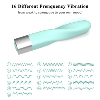 16 Hitrost Mini Bullet Vibratorji Za Ženske USB Prst Vibrador Dildo Sex Igrače Shop Klitoris Stimulator Vibrating Šminka Massager