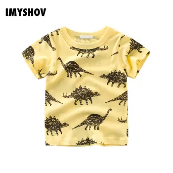 2019 Dinozaver T-Shirt Fantje Majica Bombaž Baby Boy Tshirts Otroci Tshirt Otrok Jurassic Park Poletnih Vrh Za Malčka Tee Majice