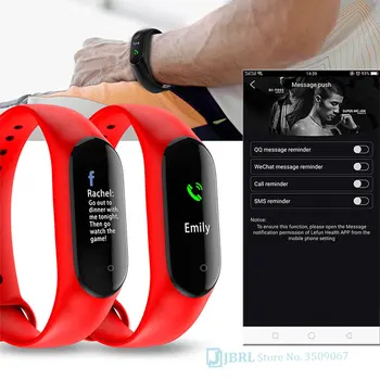 2020 reloj inteligente M4 Pametna Zapestnica Watch Fitnes Tracker Sport Srčni utrip Smartband Spremljanje Zdravstvenega Manšeta PK M3 band 4