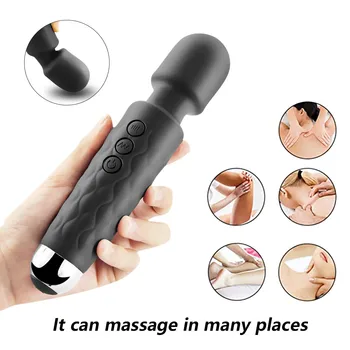 2020 Zmogljiv AV Vibrator Čarobno Palico Vagine, Klitoris Stimulator Vibratorji Sex Igrače za Ženske G Spot za Masturbator USB Dildo