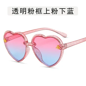 2021 Letnik Otroci v obliki srca sončna Očala Dekle blagovna Znamka Modnih Očal Fant Otroška sončna očala Srčkan Retro Očala otroška očala