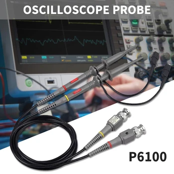 2pcs Visoke Kakovosti P6100 Oscilloscope Sonda Kit 100MHz Natančno Področje uporabe Analyzer Aligator Posnetke Sonde Test Vodi Posnetek Sonda