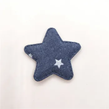 40pcs/veliko 4.5 cm Star Oblazinjeni Appliques za Otroke Pokrivala za Lase posnetek Dodatki in Oblačila Dodatki