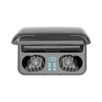 5000mAh TWS bluetooth 5.0 Slušalke 9D Hi-fi Brezžični Čepkov LED Power Gumb Zaslon/ Touch Kontrole za Slušalke Mini Power Bank