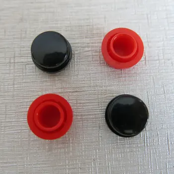 50Pcs/veliko 25x rdeče 25x črni gumb kritje skp ID=6.4 mm za 12x12mm pritisni Gumb Otipljivo Taktni mini Stikalo Degustator schalter