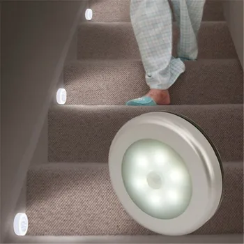 6 LED Luči Svetilka PIR Auto Senzor Motion Detector Brezžični Infrardeči Uporabo V Doma Notranjo omare/omare/predal/ stopnišče