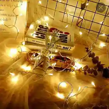 600 Led 100M Flasher Niz Svetil za Zunanjo/ Notranjo svate Božično Drevo Svjetlucati Pravljice Dekoracijo Luči