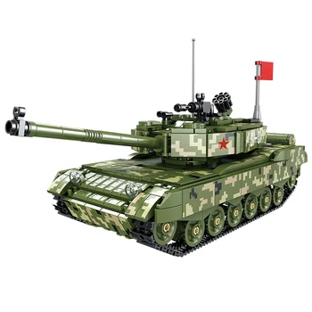 945PCS Mesto Policija WW2 99A Glavni Tank Orožje Model gradniki Vojaška Tehnika Vojak Številke Opeke Darilo Igrače Za Otroke