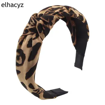 9pcs/Veliko 2020 NOVE Modne Leopard Ženska Hairband Vroče Prodajo Vozlane Poletje Bombaž Glavo za Dekleta DIY Party Dodatki za Lase