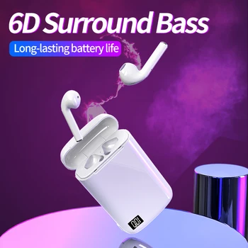 A5 TWS Bluetooth 5.0 Brezžične Slušalke Športne Stereo Čepkov vgrajeni Mikrofon Z 3600mah Polnjenje Primeru Slušalke primerne Za Samsung