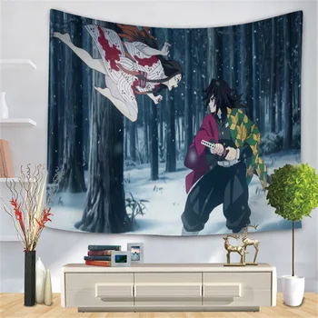 Anime tapiserija, Risanka Duha Slayer Tapiserija, Digitalno Natisnjena Steno Krpo Velikosti Tapiserija, za Dekoracijo Doma