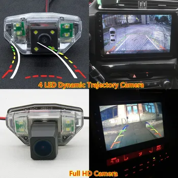 Avto LED Povratne Backup 2,4 Ghz Brezžični Parkirni Rearview Mirror Spremlja Pogled od Zadaj Kamero Za Honda CRV Fit Crosstour Odyssey CR-V