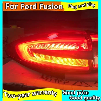 Avto Styling Rep Svetlobe Primeru Za Ford Fusion zadnje luči 2017-2019 Mondeo LED Rep Lučka Zadaj Lučka DRL+Zavora+Park+Signalna lučka
