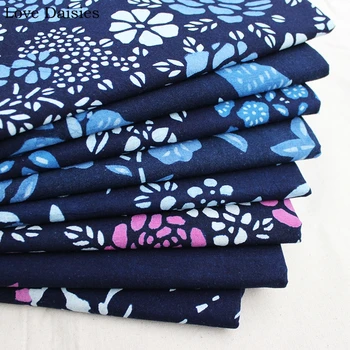 Bombaž ChineseTraditional Ročno Čistega Rastlinskega Batik Barvanje Modro Platno Tkanina za DIY Doma Dekor Blazine Oblačila Prt