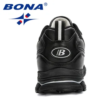 BONA 2020 Novih Oblikovalci Dejanje Usnjeni Copati Moški Prostem Športne Čevlje Mehkimi Copati Moški Športni Čevlji Udobno