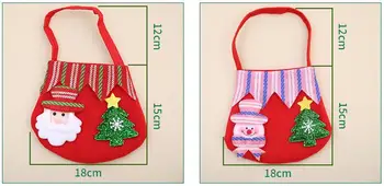 Božično Darilo Candy Bag Santa Claus Snežaka Vesel Božič Candy Torbe Božični Dekor novoletni izdelki shranjevanje vrečk
