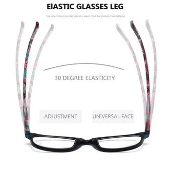 Branje Očala Ženske Cvetje dioptrije modni Očala Za Branje blagovnih Znamk očala Ultralahkih presbyopia Očala 1 1.5 2 2.5 3
