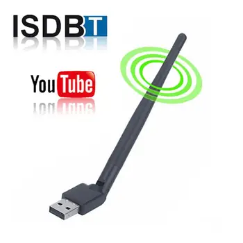 Brasil ISDB-T MTK7601 Brezžični USB WiFi Antena Omrežju Youtube Adapter sprejemnik satelitski Sprejemnik DVB-S2 DVBT2 TV Box Internet