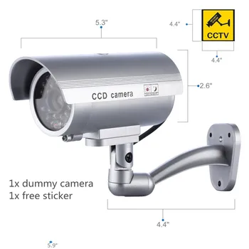 CCTV kamere Dummy varnosti lažne kamere w/ wifi na prostem knipperend led video nadzor dummy kamera