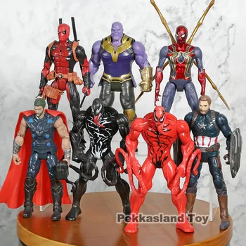 Deadpool Thanos Thor Kapetan Strup Pokol Železa Pajek Ameriki Figuric Za Otroke, Igrače, Darila