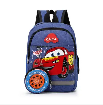 Disney nov vrtec lep nahrbtnik+torbici kovanec fant vrečko 95 avtomobilov otrok, fant šolska torba za šolsko torbo