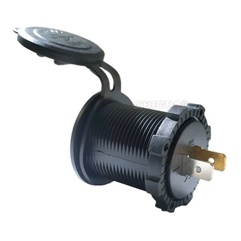 DIY 4.8 Dvojno Avtomobilski Polnilnik USB Vtičnico na Dotik Vklop/IZKLOP Nepremočljiva z Voltmeter za Avto RV Čoln Morskih Motocikel Mobile
