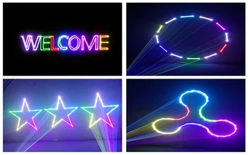 DJ led disco razsvetljavo fazi lasersko svetlobo Mini RGB led star svetlobo z glasbo