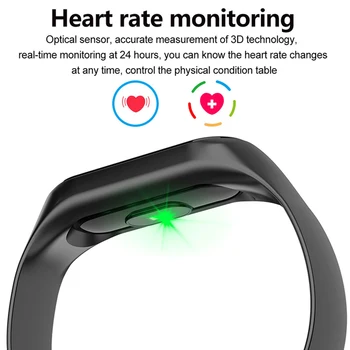 Doolnng M3 Plus Šport Fitnes tracker Watch Smartband Pametna Zapestnica Krvnega Tlaka, Srčnega utripa Smart band Manšeta Moški