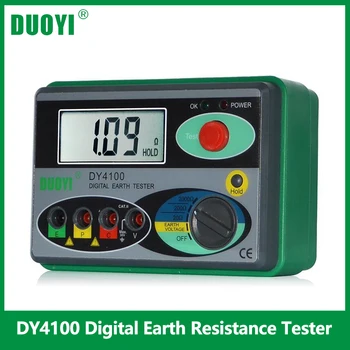 DUOYI DY4100 Izolacijska Upornost Tester Meter Digitalni Megohmmeter Megger Zemlji Odpornost Tester Napetosti Tal 0-2000 Ohm