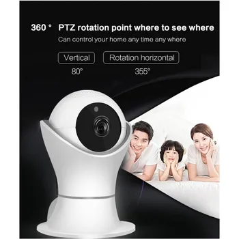 EC39 Varnosti CCTV Kamere, WIFI Doma 2.0 MP baby monitor 360-stopinjski Zasuk PTZ IP Kamero 1080P Brezžično Omrežje 360eye video