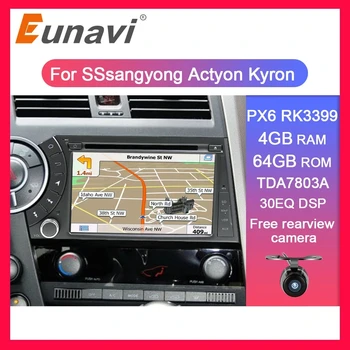 Eunavi 2 din Avto multimedijski predvajalnik za Ssang yong Ssangyong Actyon Kyron sistema Android 2din DVD radio stereo 7
